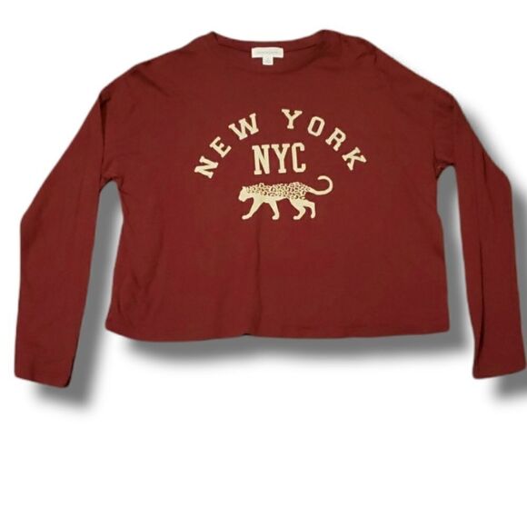 Treasure & Bond New York NYC Cheetah Long Sleeve Tee Size Small NWOT - Picture 1 of 5